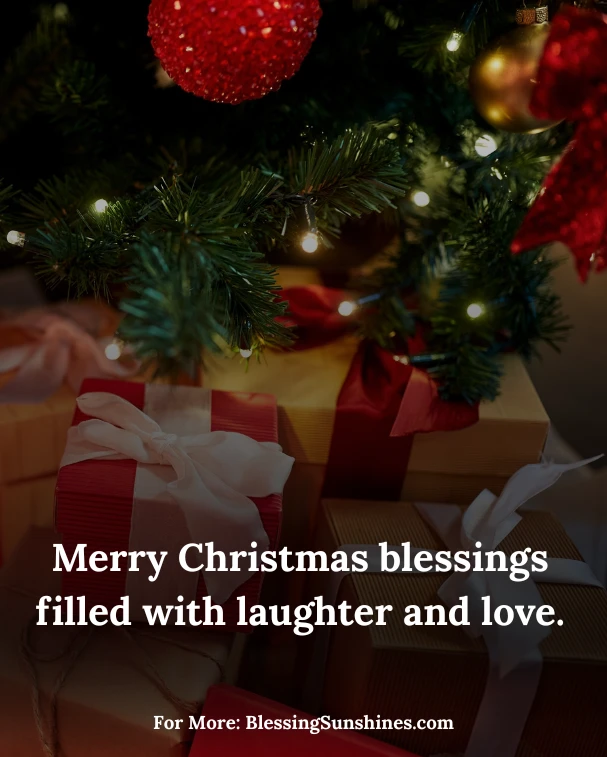 Merry Christmas Blessings for Family & Friends