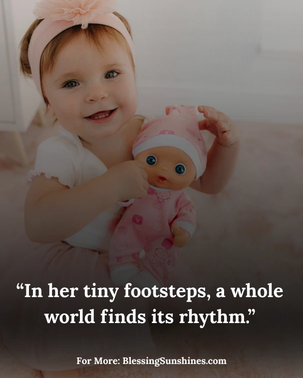 Baby Girl Quotes, “A baby girl is a poem the world gets to read.”