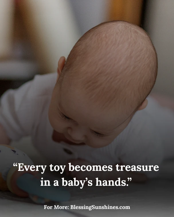 Baby Playing Quotes, “Playing with a baby is like reading a new fairy tale aloud.”