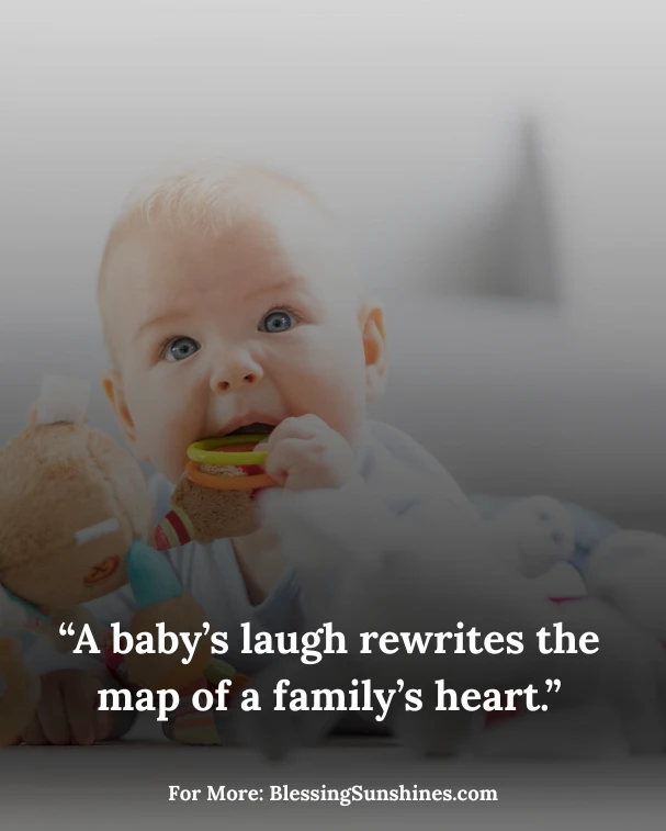 Baby Quotes, “The arrival of a baby turns a house into a home.”