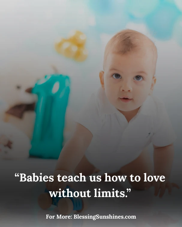 Baby Quotes, “A baby’s first breath is a family’s first song.”