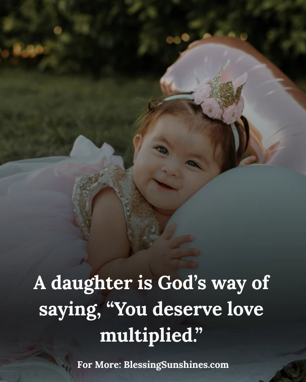 Baby Shower Quotes for Girl, A baby girl’s spirit shines brighter than the stars.