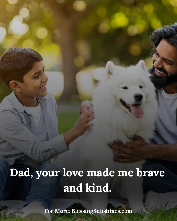 Fathers Day Quotes From Daughter, Our family is blessed because of the father you are.