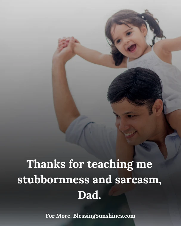 Funny Fathers Day Quotes, Dad, you invented family chaos and made it stylish.