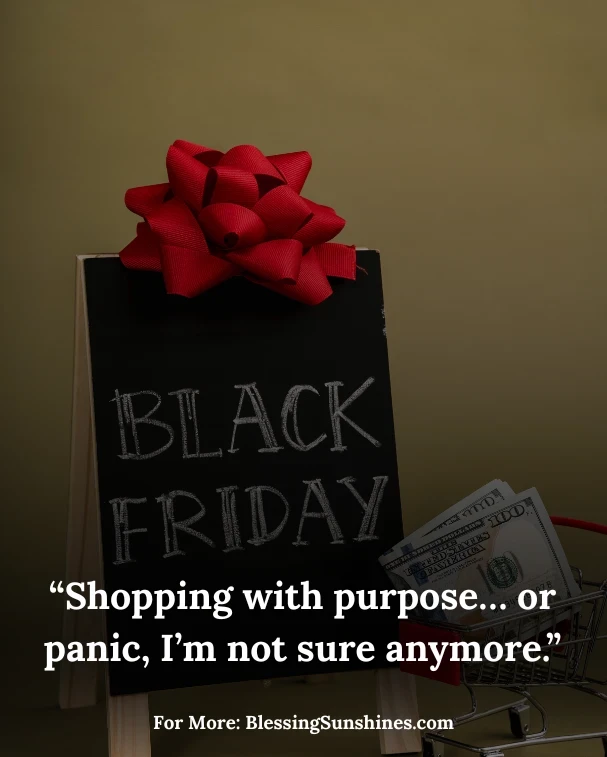 Funny & Relatable Black Friday Shopping Quotes: “Some call it madness; I call it strategy.”