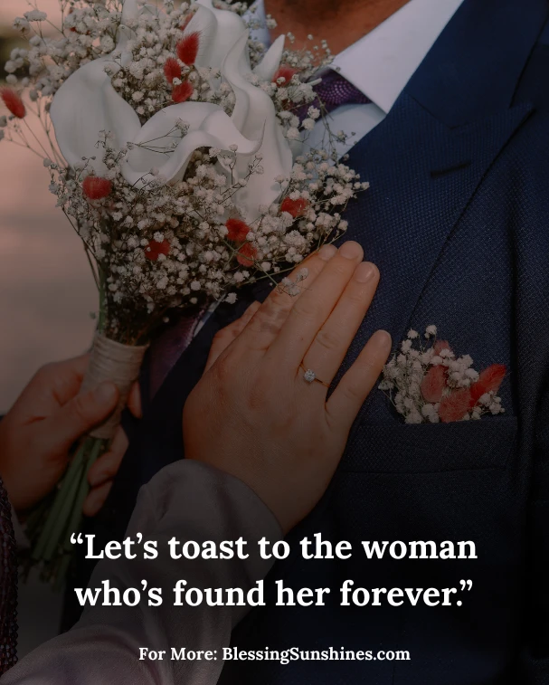 Cute & Fun Bridal Shower Quotes: “She’s glowing brighter than her engagement ring!”