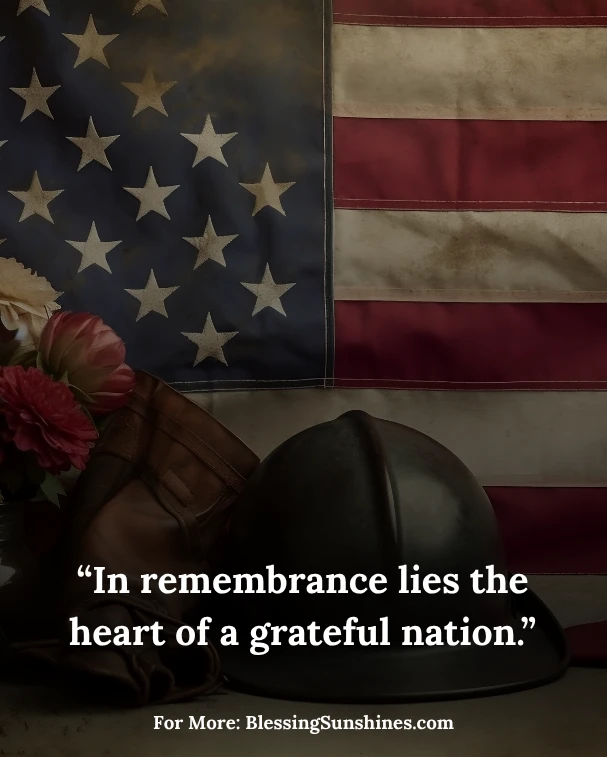 Memorial Day Blessings Images & Captions, “The cost of freedom is written in the hearts of heroes.”