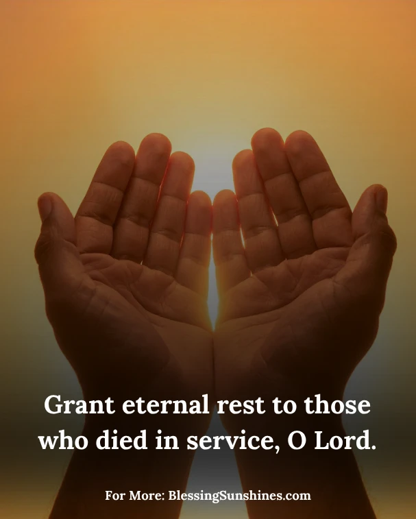 Memorial Day Prayers of Gratitude, May Your light shine upon every fallen hero.